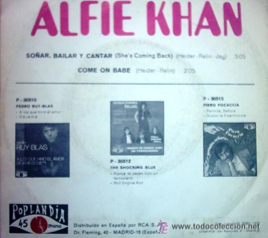 Discos de vinilo: ALFIE KHAN , SO&Ntilde;AR , BAILAR Y CANTAR , 1970 - Foto 2
